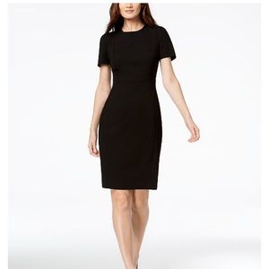 Calvin Klein Sheath LBD Zipper Detail